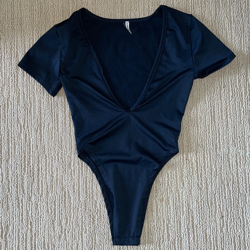 LF highcut and plunge bodysuit